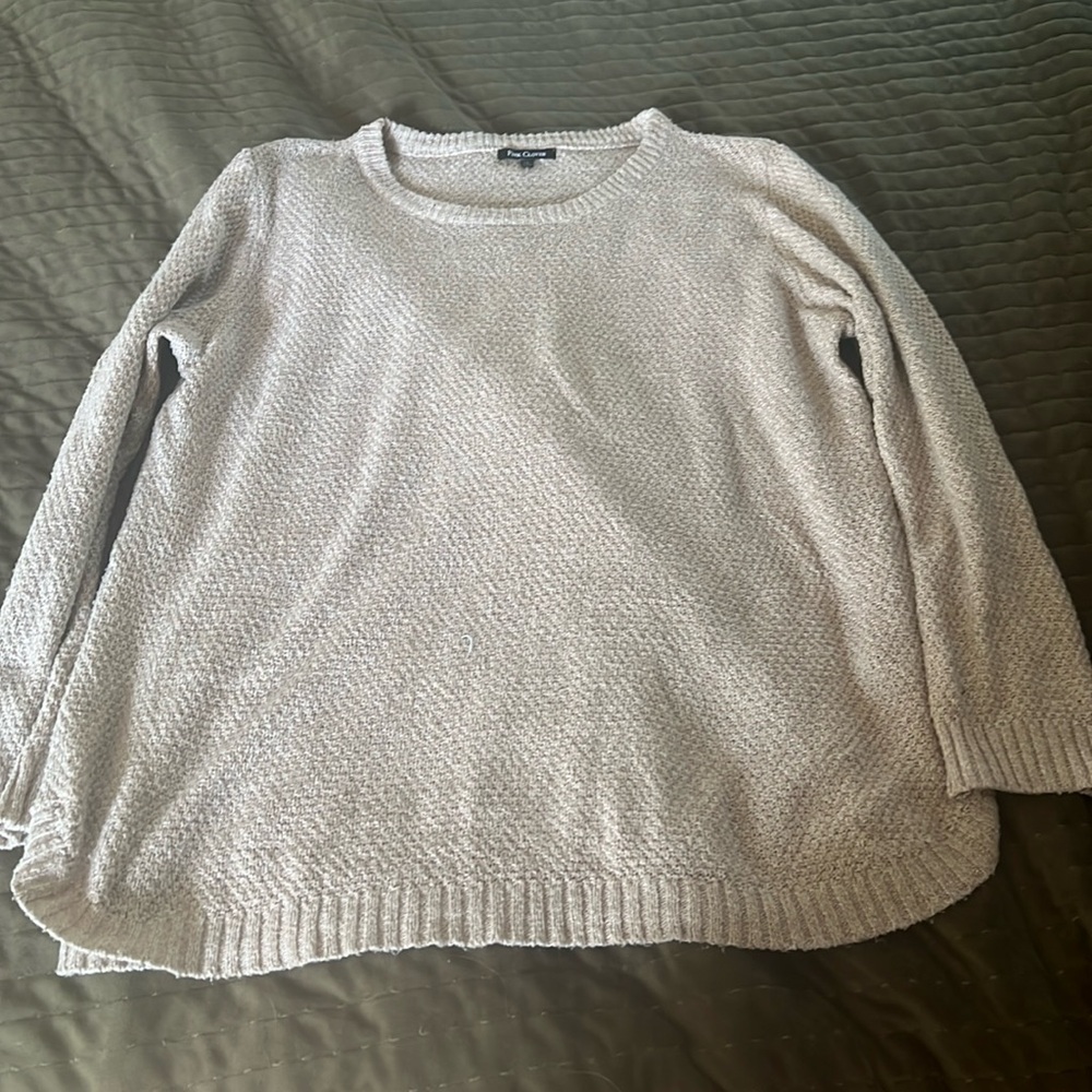Pink Clover Tan Sweater